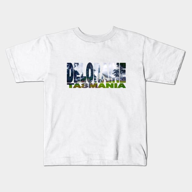 DELORAINE - St Marks Church Tasmania Australia Kids T-Shirt by TouristMerch